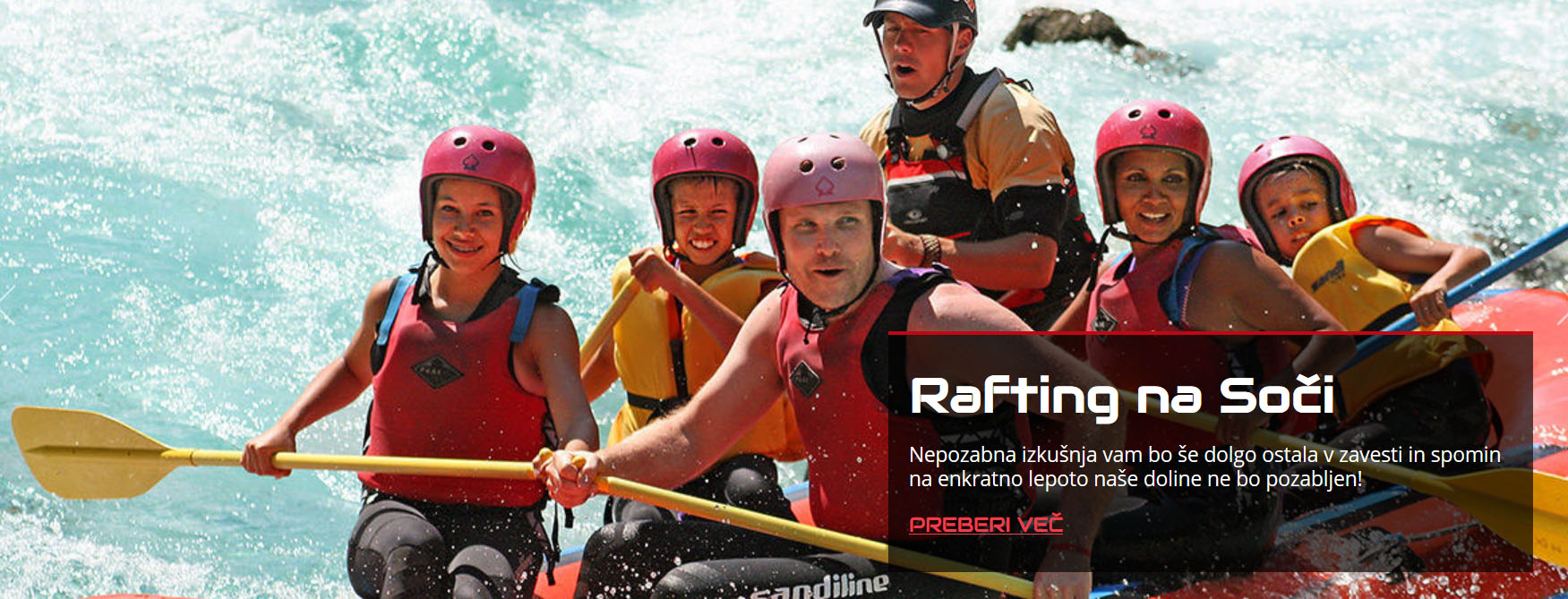 Rafting na Soči