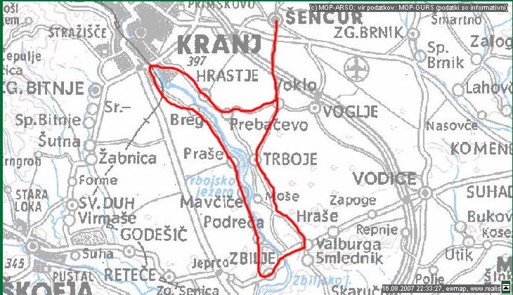 Zemljevid poti